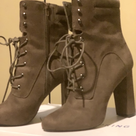 Call it spring hunter green ankle laced boots - Picture 1 of 2